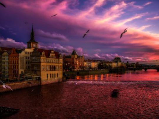 Download Wallpaper Dancing House in Prague (1920x1080). The Wallpapers 