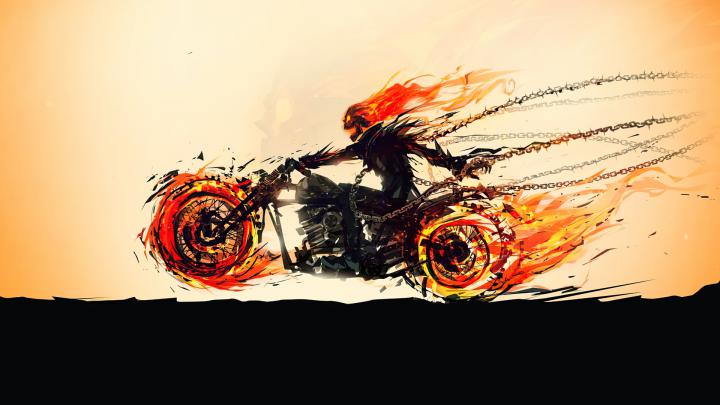 Download 1920x1080 wallpaper marvel artwork, superhero, ghost rider 