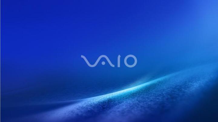 Free download 1366x768 Azure Sony Vaio desktop PC and Mac wallpaper 