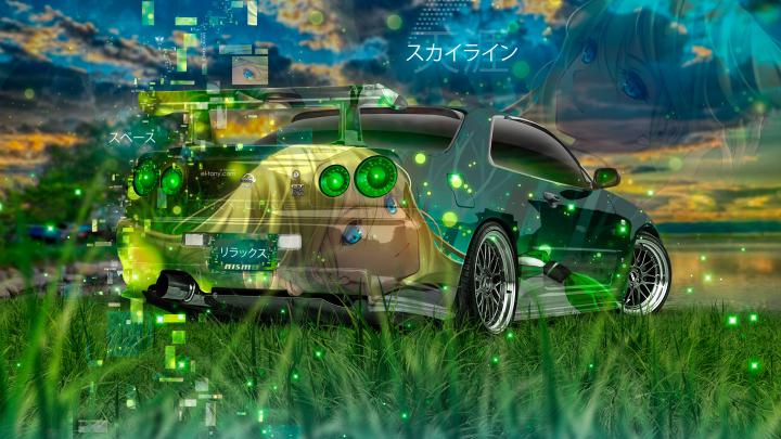 Images Of Nissan Skyline Gtr R34 Anime