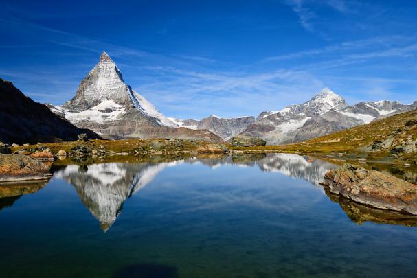 The Matterhorn and lake Riffelsee | Beautiful landscape arou\u2026 | Flickr