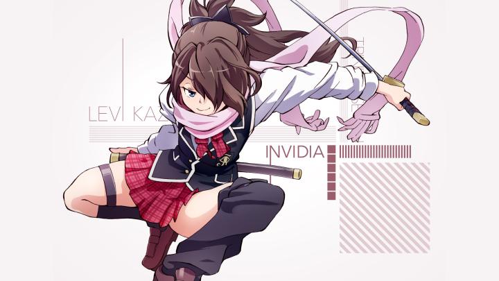 Wallpaper : 1920x1080 px, anime girls, Kazama Levi, Trinity Seven 