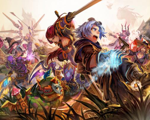 Free download League of legends fantasy warriors sexy babes wallpaper 