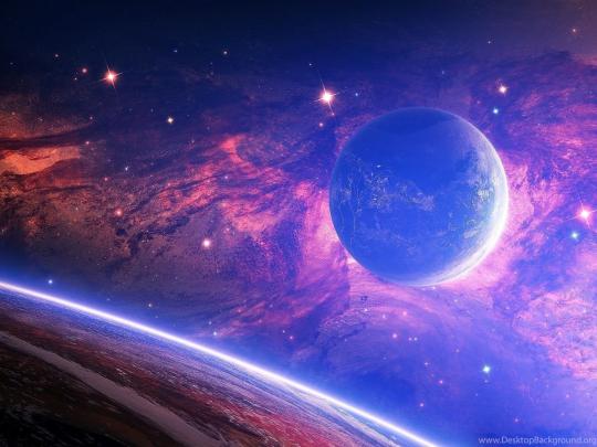 Hd Wallpaper Universe Desktop Background : Space art, planets hd 