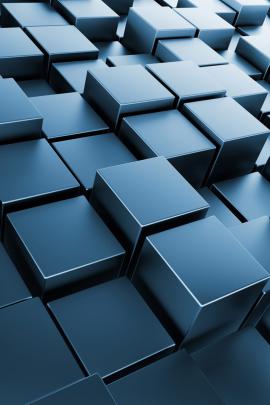 3D Square Abstract Blue 4K Wallpaper - Best Wallpapers
