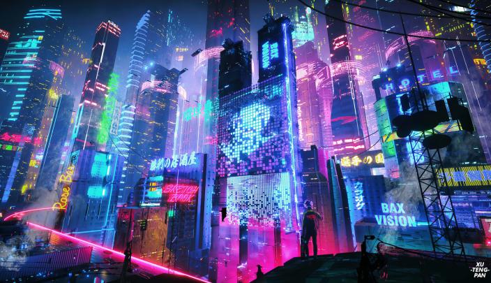 1336x768 Colorful Neon City 4k Laptop HD HD 4k Wallpapers, Images 