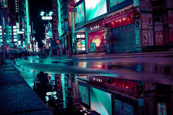 Tokyo Neon City Wallpaper 4K