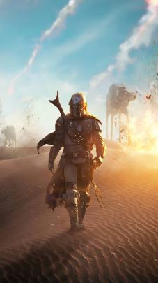 2160x3840 The Mandalorian 4k Artwork 2020 Sony Xperia X,XZ,Z5 Premium 