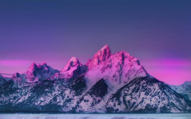 Mountain wallpaper - 4K | Mountains Collection | Laginate | Blue sunset 