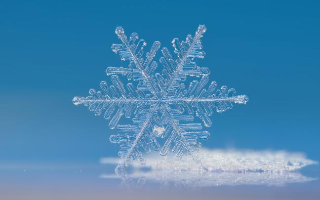 Snowflakes White Ice Blue 4K Wallpaper - Best Wallpapers