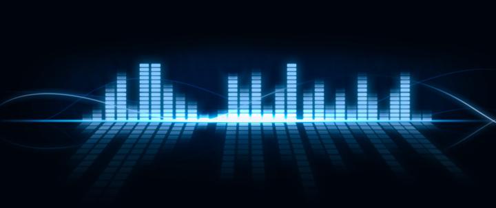 Equaliser Music Bar Blue 4K Wallpaper - Best Wallpapers