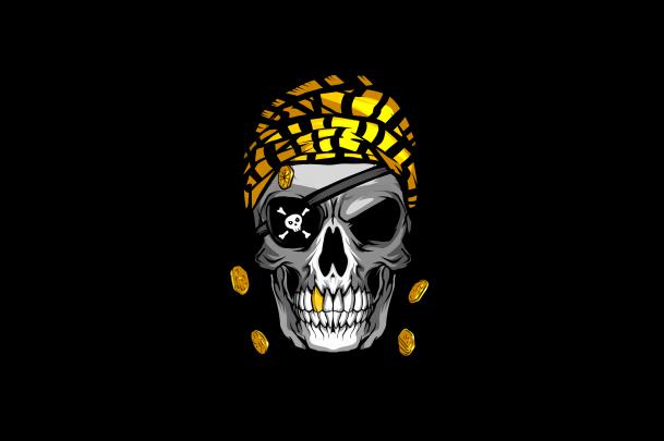 2560x1700 Pirate Skull Gold Minimal 4k Chromebook Pixel HD 4k 