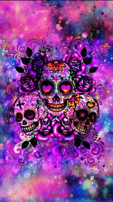 Abstract Skull Wallpaper 4k