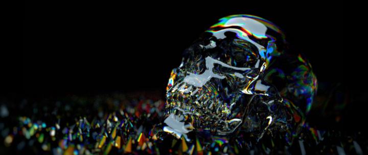 Shiny skull HD Wallpaper 4K Ultra HD Wide TV - HD Wallpaper 