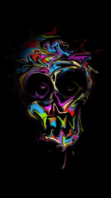 Iphone 7 Wallpaper 4K Dark Trick | Nature iphone wallpaper, Skull 