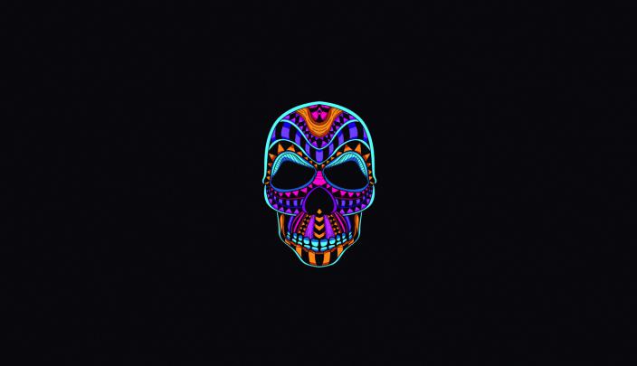1336x768 Skull Dark Minimal 4k Laptop HD HD 4k Wallpapers, Images 
