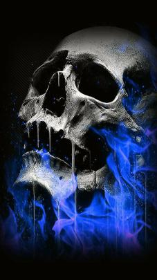 Blue Skull Wallpaper 4k - 720x1280 - Download HD Wallpaper - WallpaperTip