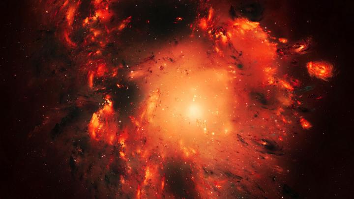 Download wallpaper 1920x1080 galaxy, space, shine, stars, cluster 