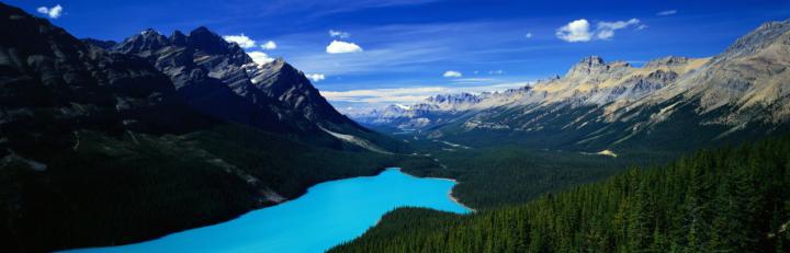 Panoramic Dual Monitor Wallpaper Free - Peyto Lake - 2800x900 Wallpaper 