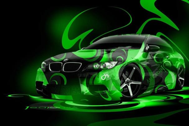 Neon Cars Wallpapers \u00b7\u2460 