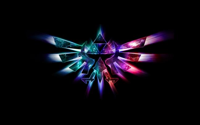 Free download triforce zelda hd 1920x1080 neon wallpaper desktop 