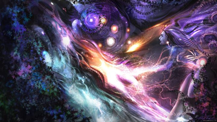 High Resolution Abstract Space Hd 1080p Wallpaper Id - Hd Abstract 