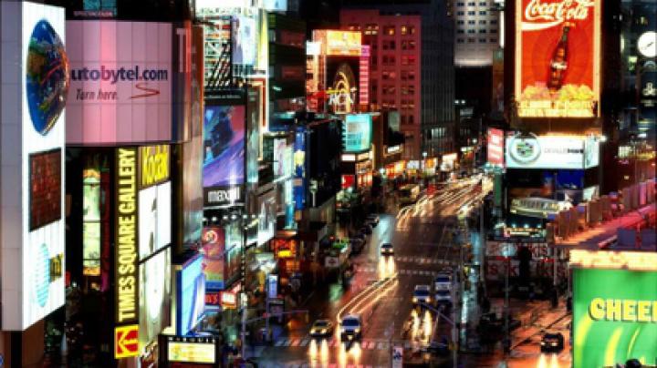 lights new york city times square evening 1920x1080 wallpaper High 