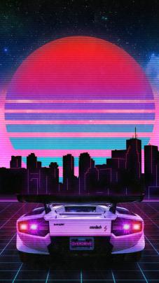 Retro 80s Neon City Wallpapers - 4k, HD Retro 80s Neon City Backgrounds 
