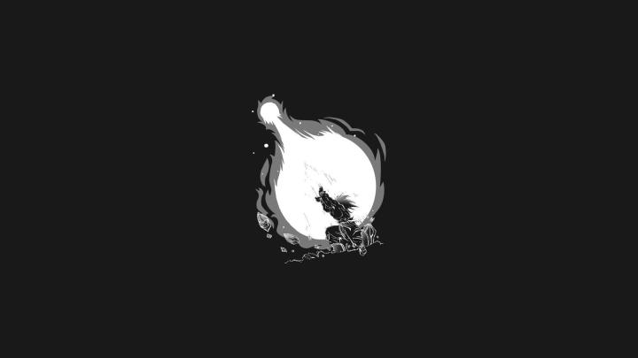 Dark Wallpaper Dragon Ball Son Goku Dragon Ball Z Dark Copy Space Goku 