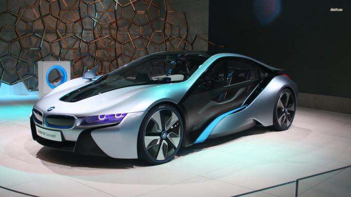 BMW i8 Wallpaper 1366x768 -