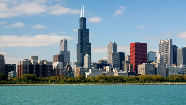 Free download Chicago Skyline HD Wallpaper [1920x1080] for your Desktop 