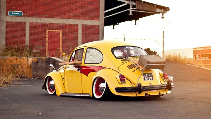 Volkswagen Bug Beetle Classic Car Yellow wallpaper | 1920x1080 | #18027
