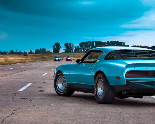 Download Dodge, Blue, Rear View, Muscle Cars, Wallpaper - Car For 