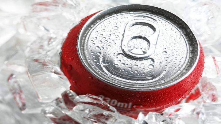 Download Wallpaper 1920x1080 coca-cola, drink, ice, bank Full HD 1080p 