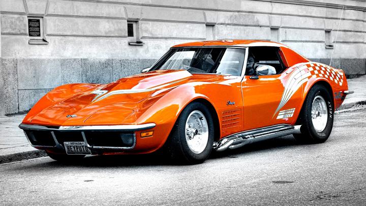 cars orange selective coloring corvette 1920x1080 wallpaper High 