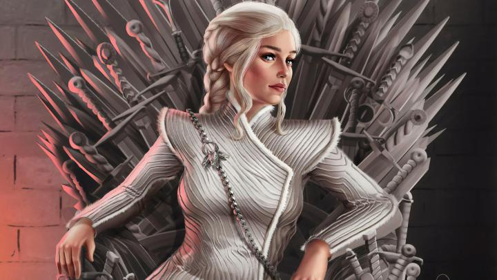 1920x1080 Daenerys Targaryen Sitting On Throne Laptop Full HD 1080P HD 