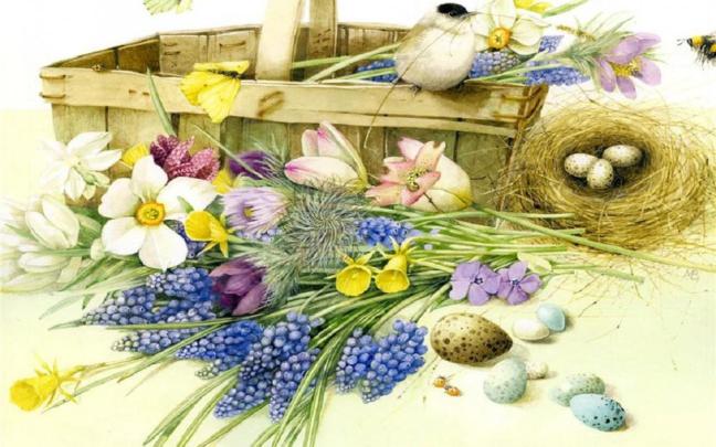 [37+] Spring Flowers and Birds Wallpaper 