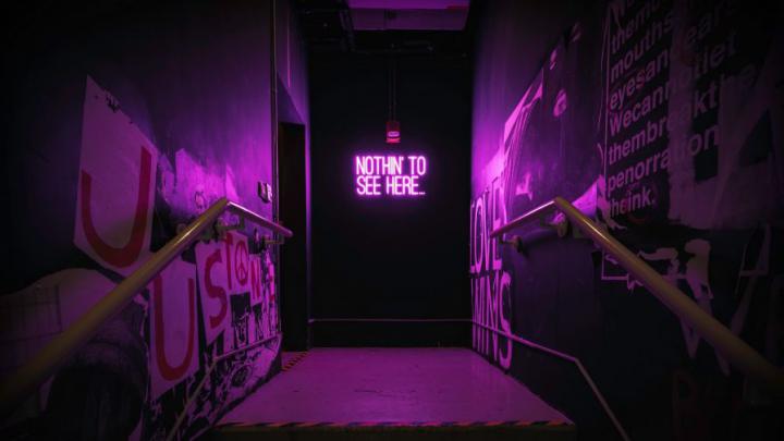 Purple neon sign HD Wallpaper - Wallpapers.net