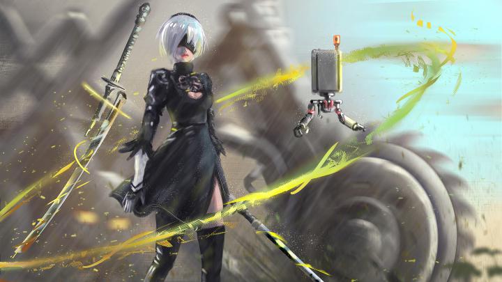 1920x1080 Nier Automata 2B 2020 Laptop Full HD 1080P HD 4k Wallpapers 