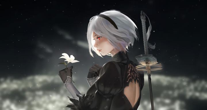 2B Voice of Memories - Nier Automata 4K - games live wallpaper 