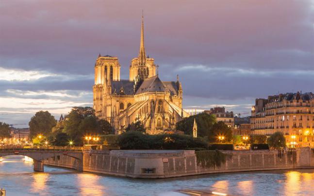 Download wallpapers Notre-Dame de Paris, Notre-Dame Cathedral, Catholic 
