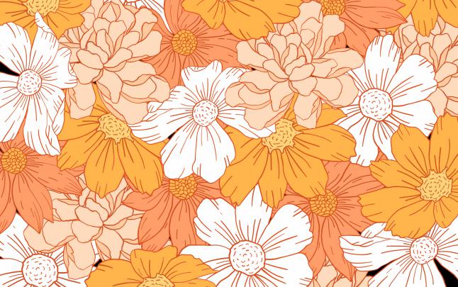 Orange Aesthetic Wallpaper Desktop