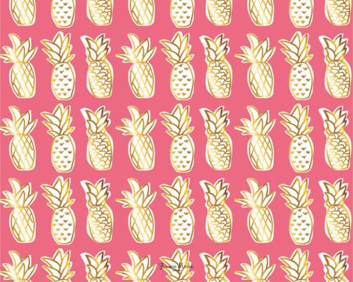 [50+] Pink Pineapple Wallpaper 