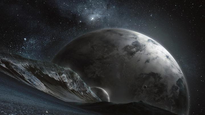Wallpaper fantasy art, planet, surface, alien planet, alien landscape 
