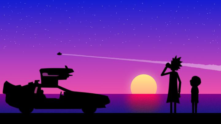 Rick and Morty Vaporwave Desktop Wallpapers - Top Free Rick and Morty 