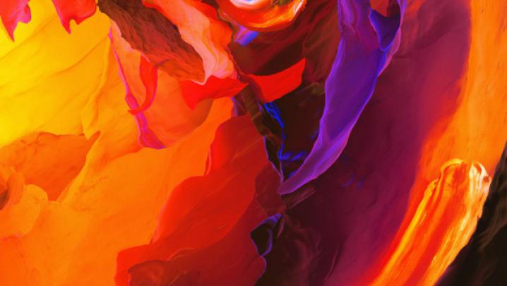 Red-Orange Colorful Abstract | 5K, desktop wallpapers, HD image, 4K