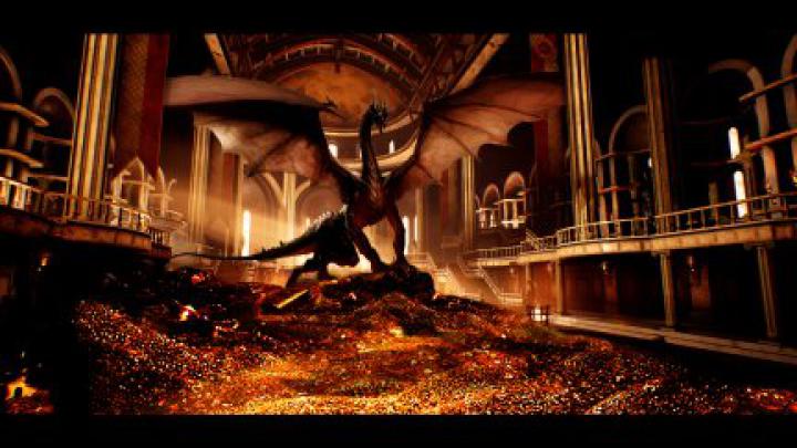 Smaug, dragon, gold, treasure, fantasy art, The Hobbit, Game of Thrones 