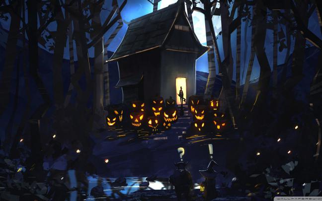 Free download Halloween Drawing Wallpaper 1920x1080 Halloween Drawing 