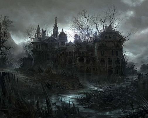 Free download HALLOWEEN dark haunted house spooky wallpaper 1920x1080 