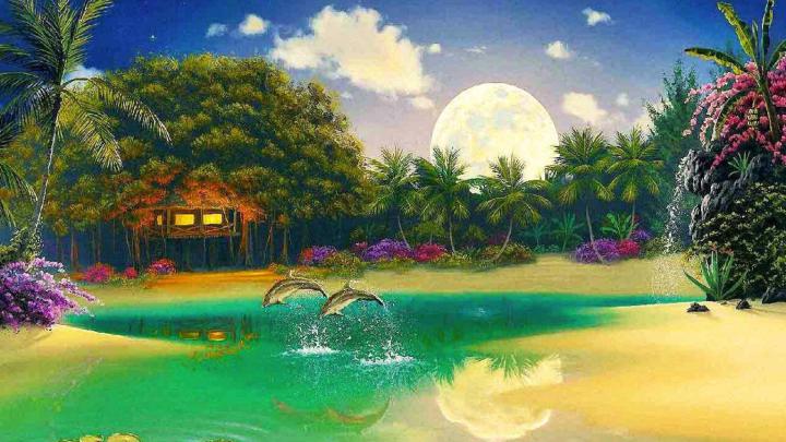 [50+] Fantasy Beach Cottage Wallpaper 1920x1080 
